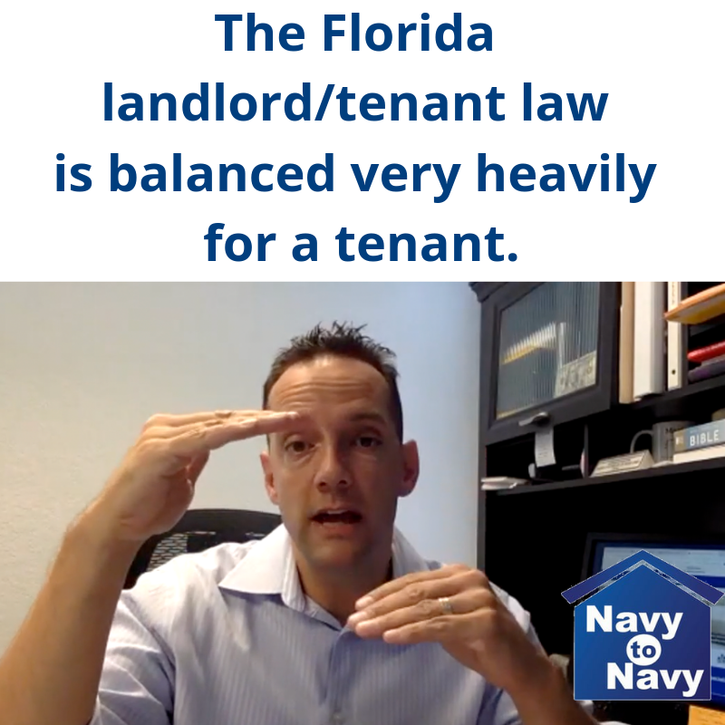 Mario Gonzalez Florida Tenant Law Navy to Navy